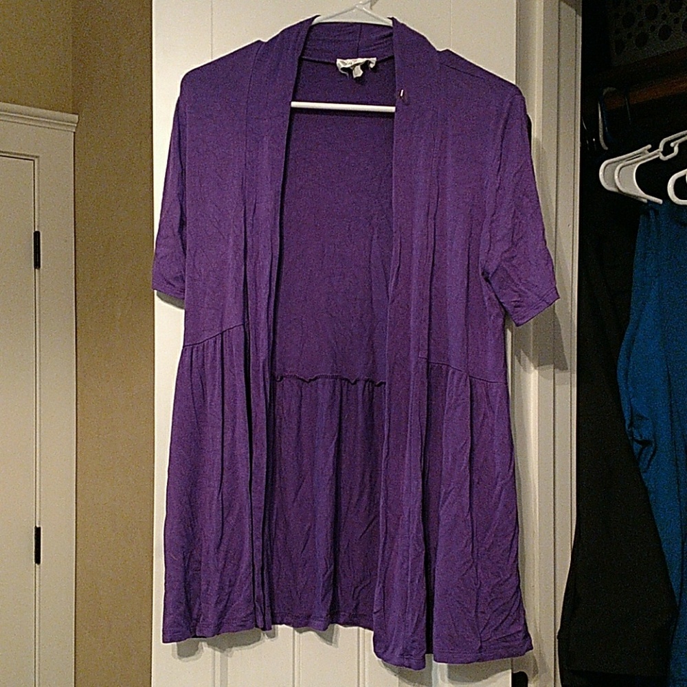 Purple Cardigan